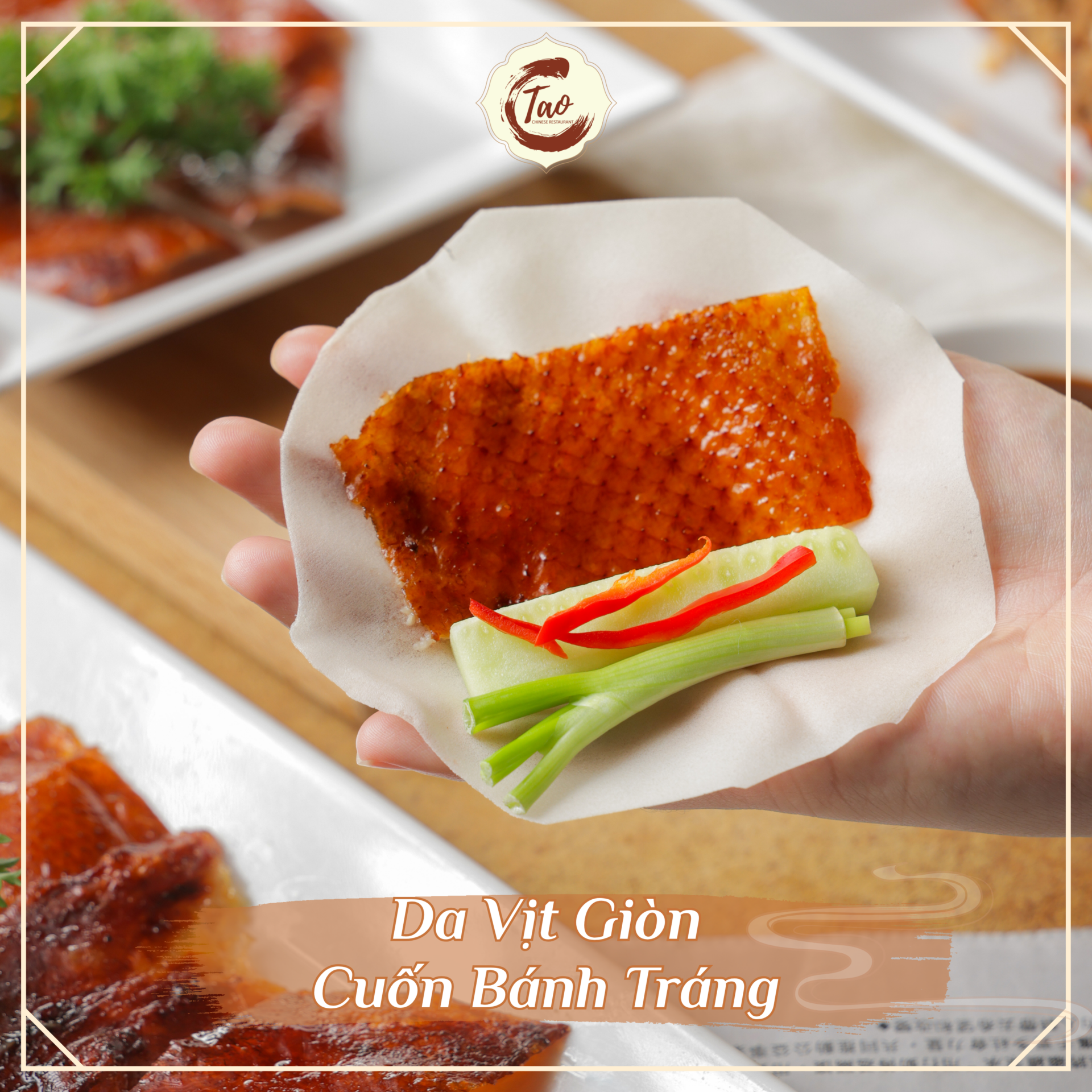 Da vịt cuốn bánh tráng